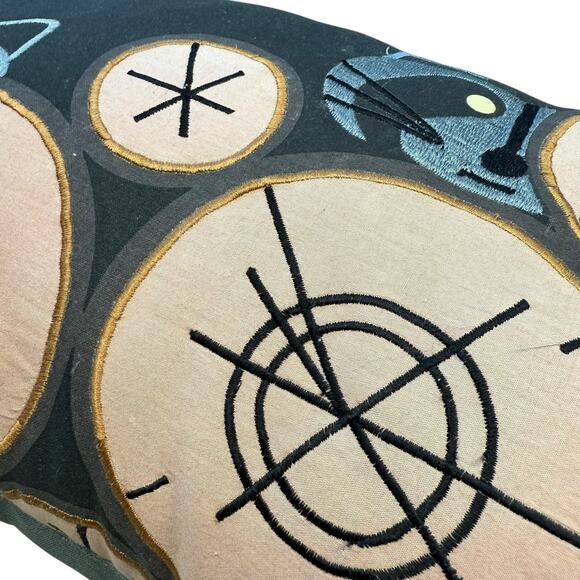 Charley Harper Raccoons Land of Nod Decorative Pillow - Picture 6 of 8